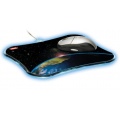 ednet USB Mouse Pad mit blauer LED-Beleuchtung Bild 1