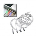 4 Stück USB Kabel A B LED Stecker leuchtend Bild 1