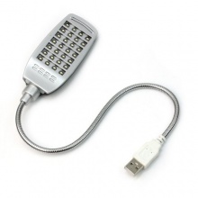 Computer Laptoplampe flexibel hell 28 LEDs USB Bild 1