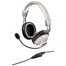 Hama PC Headset HS 300 weiß Stereo Bild 1