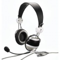 Hama HS-10 Zebra PC-Headset schwarz Bild 1