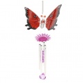 Dekoratives Windspiel Schmetterling Feng-Shui Rot 40cm Bild 1
