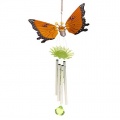 Dekoratives Windspiel Schmetterling Feng-Shui Orange 40cm Bild 1