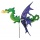 XXL Windrad / Windspiel - grner Drache Bild 1