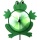 WINDSPIEL MIT WINKEL VON GEROMA - FROSCH Bild 1