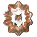 Woodstream D452-6 Iron Stop Pet Designer Windspiel getigerte Katze Bild 1