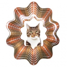 Woodstream D452-6 Iron Stop Pet Designer Windspiel getigerte Katze Bild 1