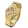 ufengke goldene hohle Damen Mechanikuhr Bild 1