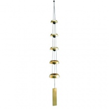 Tempelglocken Quintett Messing Windspiel Bild 1