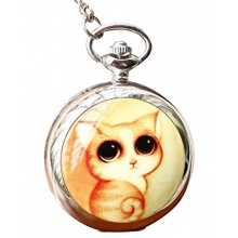 Unendlich U Quarz Silber Damen Taschenuhr Bild 1