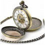 Unendlich U Skelett aus Stahl Bronze Damen Taschenuhr Bild 1