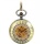 Unendlich U Skelett aus Stahl Bronze Damen Taschenuhr Bild 2