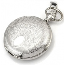 Unendlich U Skelett aus Stahl Damen Taschenuhr Bild 1