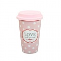 Krasilnikoff, Thermobecher Happy-to-go Becher love is all you need  Bild 1