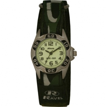 Ravel Jungen Armbanduhr Nite Glo Analog Nylon grn  Bild 1