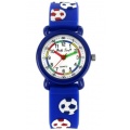 Pacific Time Kinder Armbanduhr Fuball Analog blau  Bild 1