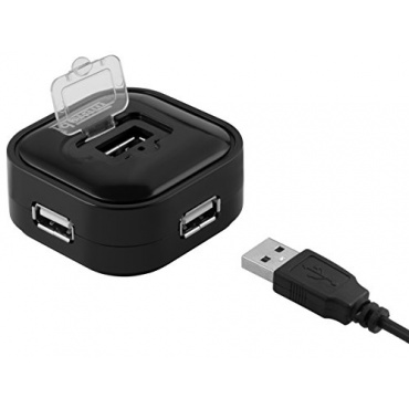 mumbi USB HUB 4 Port magnetisch USB 2.0 Verteiler Bus powered Bild 1
