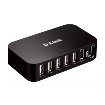 D-Link DUB-H7 USB2.0 HUB USB 7P 7xUSB-A/B 1xUSB-B/B Bild 1