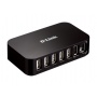D-Link DUB-H7 USB2.0 HUB USB 7P 7xUSB-A/B 1xUSB-B/B Bild 1