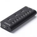 ORICO 9 port USB 2.0 hub mit 3 Netzschalter 5V 2.4A Ladeport Bild 1