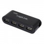 LogiLink 4-Port Hub USB 2.0 mit Netzteil schwarz Bild 1