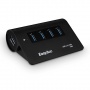 EasyAcc Super Speed USB 3.0 4 Port Hub, Aluminum Hub Schwarz Bild 1