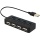 FREEGENE USB 2.0 Hub 4 Port Verteiler 4 Highspeed Schwarz Bild 1
