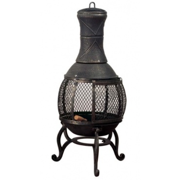 Gartenkamin Gartenofen Feuerstelle Terrassenofen Terrassenkamin 90 cm Bild 1