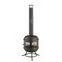 Grill Kaminfeuerstelle Terrassenofen Feuerofen mit Grillrost bronze  Bild 1