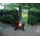 Groer schwarzer gusseiserner Terrassenofen / Gartenofen mit Deckel, Hhe 150 cm Bild 2