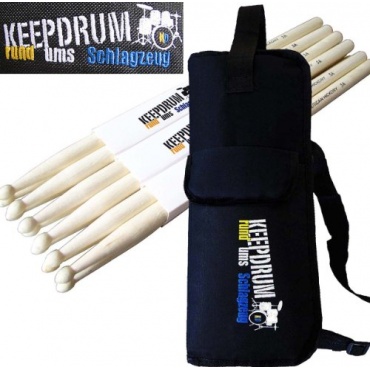 KEEPDRUM 5A American Hickory Drumsticks 3 Paar Bild 1