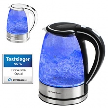 1,7 Liter Wasserkocher aus Glas und Edelstahl 2200 Watt von TZS First Austria Bild 1