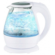 Glas Design Wasserkocher LED Beleuchtung 2.200 Watt 1,5 L kabellos von Mesko Bild 1