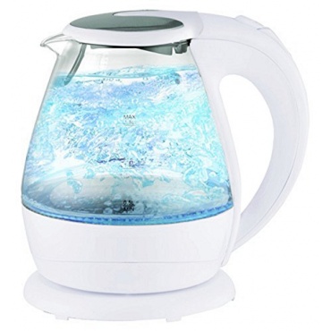 Glas Design Wasserkocher LED Beleuchtung 2.200 Watt 1,5 L kabellos von Mesko Bild 1