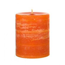 Outdoor Kerzen Stumpen in Orange  Bild 1