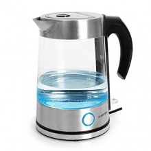 Klarstein Pure Water Edelstahl Wasserkocher aus Glas, 2200 Watt, 1,7 Liter Bild 1