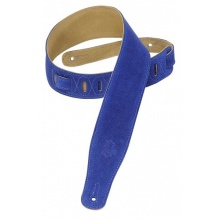 Levys Gitarrengurt Veloursleder 2,5 Zoll 6,4 cm Royal Bild 1
