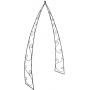 Rosenbogen Metall dunkelbraun B 130 cm Rankhilfe Bild 1