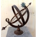 Sonnenuhr, Modell: Sonne, Skulptur aus Bronze Bild 2