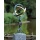Mann mit Sonnenuhr, Bronzeguss Bild 1