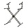 Classic Cantabile 2-Fach Doppel-X-Keyboardstnder Bild 1