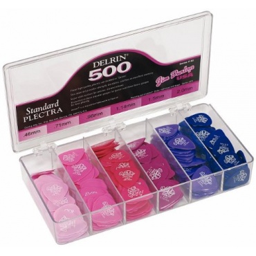 Jim Dunlop 410 Delrin 500 Set Plektren 0,46 - 2,00mm 6 Stück Bild 1