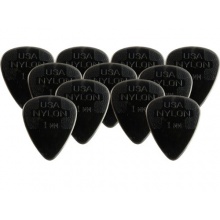 Dunlop Nylon Plektren 1.0mm Schwarz, 12 Stck Bild 1