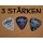 20 Plektren in 3 Strken fr Gitarre Picks Plektrum Bild 3