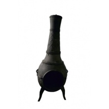 Terrassenofen Kamin Gartenkamin Ofen Titan schwarz Bild 1