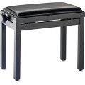 Stagg PB39 BKM SBK Klavierbank Schwarz Matt Vinyl Schwarz Bild 1