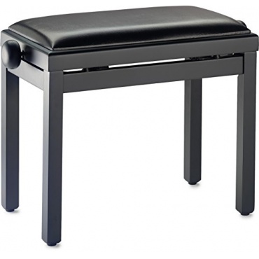 Stagg PB39 BKM SBK Klavierbank Schwarz Matt Vinyl Schwarz Bild 1