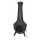 Grill Terrassen Ofen Kamin Topaz schwarz 103 cm Gu Eisen Bild 1