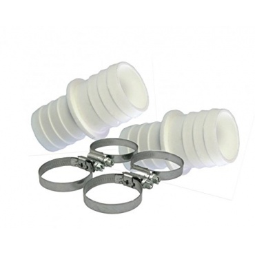 Schlauchverbinder (2er Pack mit 4 VA Schellen)  32 mm auf  38 mm Bild 1