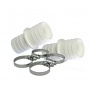 Schlauchverbinder (2er Pack mit 4 VA Schellen)  32 mm auf  38 mm Bild 1